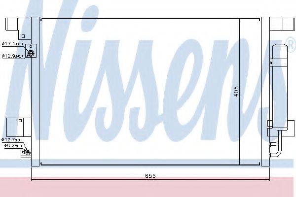 Конденсатор, кондиционер NISSENS 940029 Конденсатор, кондиционер NISSENS 940029