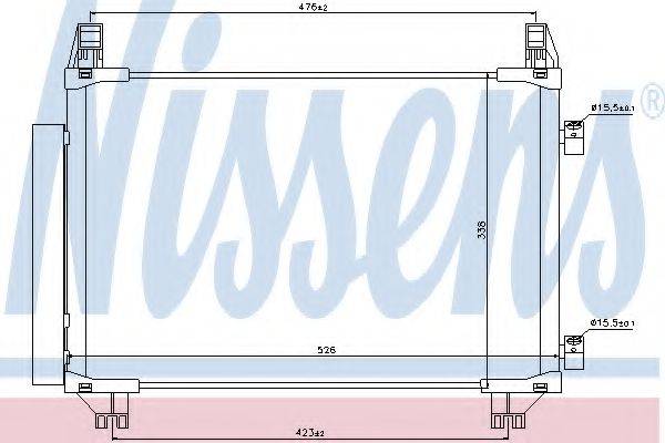 Конденсатор, кондиционер NISSENS 940050 Конденсатор, кондиционер NISSENS 940050