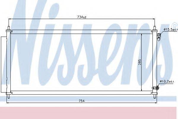 Конденсатор, кондиционер NISSENS 940051 Конденсатор, кондиционер NISSENS 940051