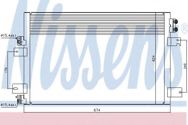 Конденсатор, кондиционер NISSENS 940151 Конденсатор, кондиционер NISSENS 940151