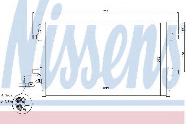 Конденсатор, кондиционер NISSENS 940154 Конденсатор, кондиционер NISSENS 940154