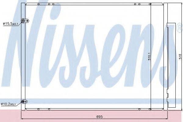 Конденсатор, кондиционер NISSENS 940298 Конденсатор, кондиционер NISSENS 940298