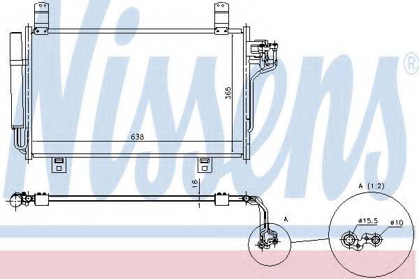Конденсатор, кондиционер NISSENS 940326 Конденсатор, кондиционер NISSENS 940326