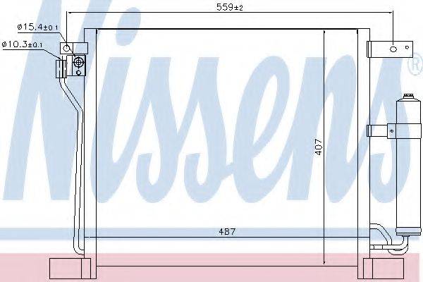 Конденсатор, кондиционер NISSENS 940384 Конденсатор, кондиционер NISSENS 940384