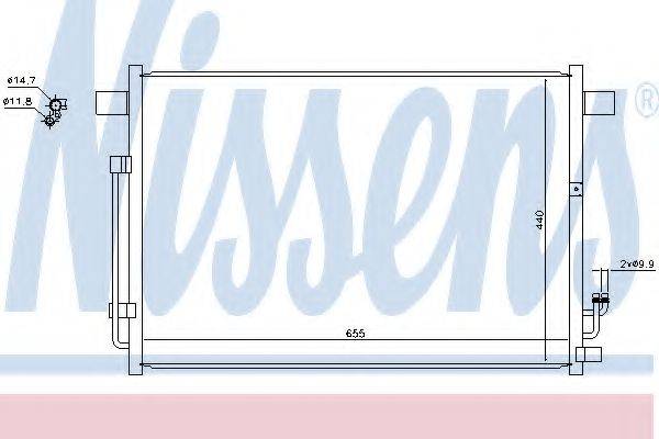 Конденсатор, кондиционер NISSENS 940403 Конденсатор, кондиционер NISSENS 940403