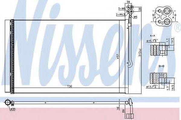 Конденсатор, кондиционер NISSENS 940415 Конденсатор, кондиционер NISSENS 940415