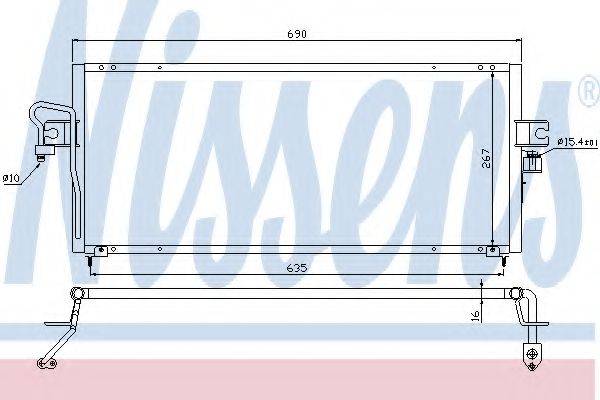 Конденсатор, кондиционер NISSENS 94494 Конденсатор, кондиционер NISSENS 94494