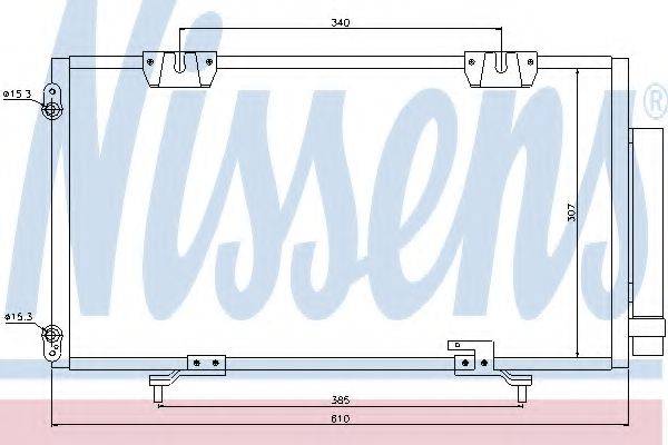 Конденсатор, кондиционер NISSENS 94540 Конденсатор, кондиционер NISSENS 94540