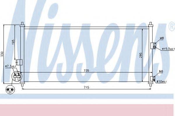 Конденсатор, кондиционер NISSENS 94589 Конденсатор, кондиционер NISSENS 94589