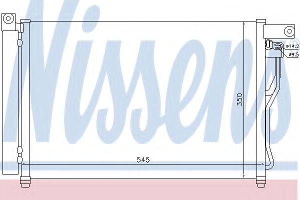 Конденсатор, кондиционер NISSENS 94895 Конденсатор, кондиционер NISSENS 94895
