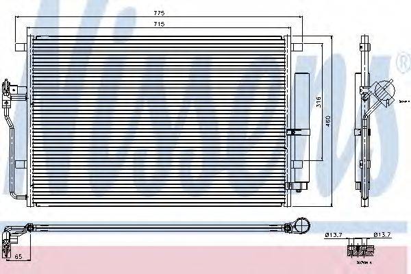 Конденсатор, кондиционер NISSENS 94917