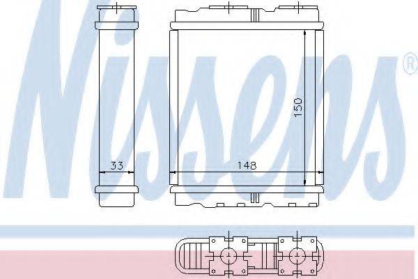 Теплообменник, отопление салона NISSENS 72659 Теплообменник, отопление салона NISSENS 72659