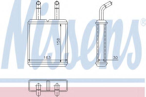 Теплообменник, отопление салона NISSENS 77621
