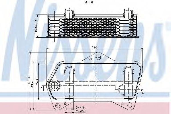 Масляный радиатор, автоматическая коробка передач NISSENS 90653 Масляный радиатор, автоматическая коробка передач NISSENS 90653