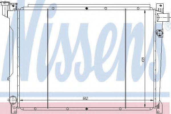 Радиатор, охлаждение двигателя NISSENS 62941 Радиатор, охлаждение двигателя NISSENS 62941