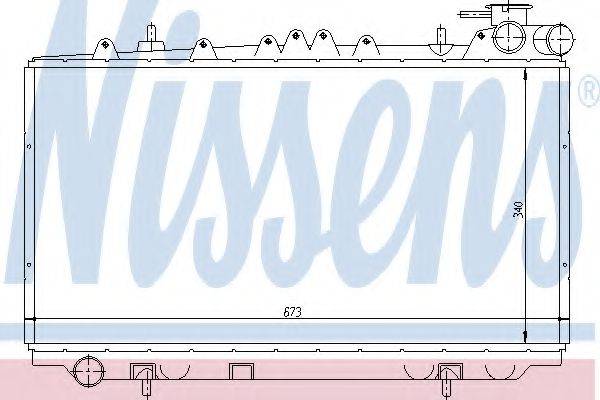 Радиатор, охлаждение двигателя NISSENS 62940 Радиатор, охлаждение двигателя NISSENS 62940