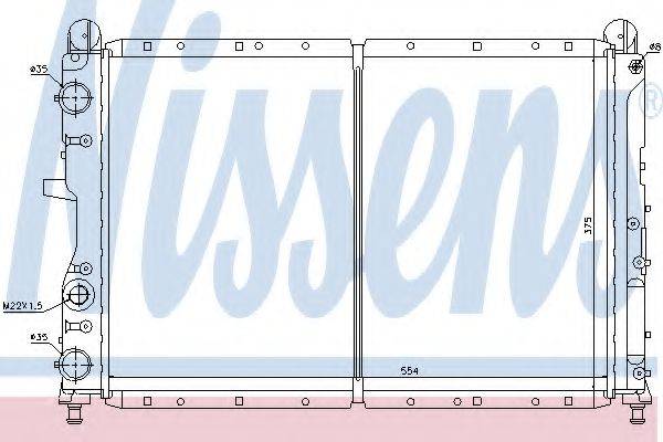 Радиатор, охлаждение двигателя NISSENS 61873 Радиатор, охлаждение двигателя NISSENS 61873