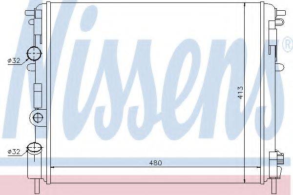 Радиатор, охлаждение двигателя NISSENS 637931 Радиатор, охлаждение двигателя NISSENS 637931