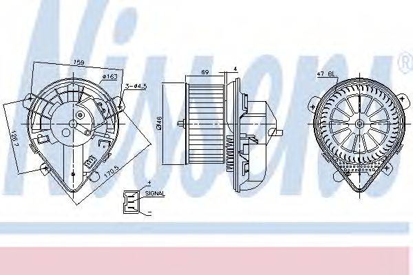 Вентилятор салона NISSENS 87178 Вентилятор салона NISSENS 87178