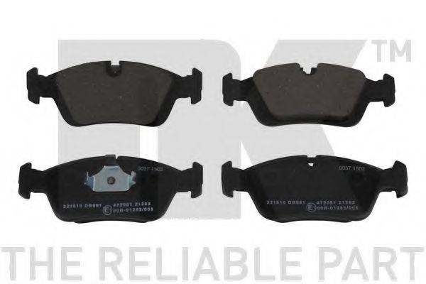 Комплект тормозных колодок, дисковый тормоз NK 221510