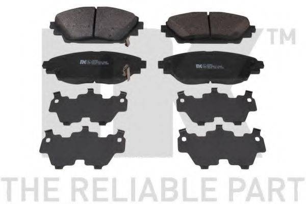 Комплект тормозных колодок, дисковый тормоз NK 223261