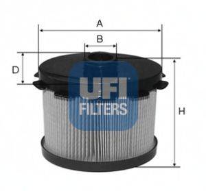 Топливный фильтр UFI 26.688.00 Топливный фильтр UFI 26.688.00