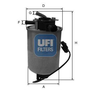Топливный фильтр UFI 24.018.01 Топливный фильтр UFI 24.018.01