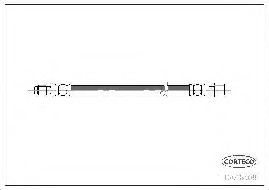 Тормозной шланг CORTECO 19018508 Тормозной шланг CORTECO 19018508