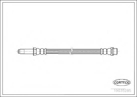 Тормозной шланг CORTECO 19035285 Тормозной шланг CORTECO 19035285