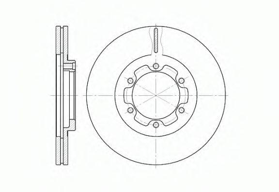Тормозной диск ROADHOUSE 6188.10 Тормозной диск ROADHOUSE 6188.10