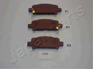 Комплект тормозных колодок, дисковый тормоз JAPANPARTS PP-702AF Комплект тормозных колодок, дисковый тормоз JAPANPARTS PP-702AF