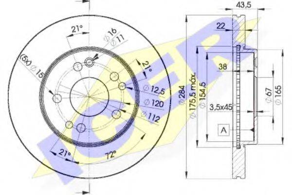 Тормозной диск ICER 78BD7200-2 Тормозной диск ICER 78BD7200-2