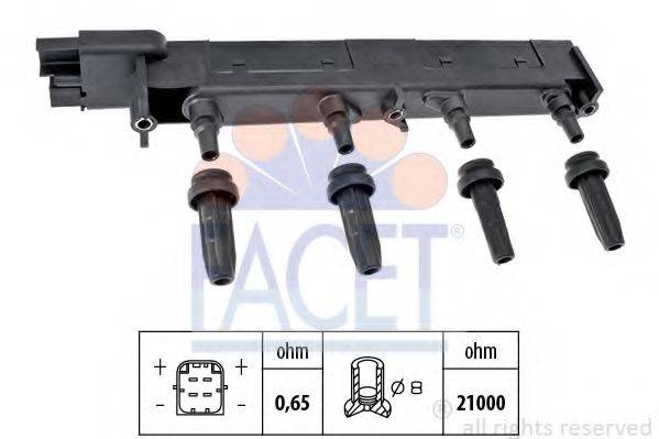 Катушка зажигания FACET 9.6308 Катушка зажигания FACET 9.6308