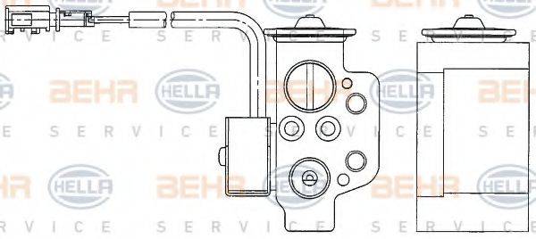 форсунка, расширительный клапан HELLA 8UW 351 234-611 форсунка, расширительный клапан HELLA 8UW 351 234-611