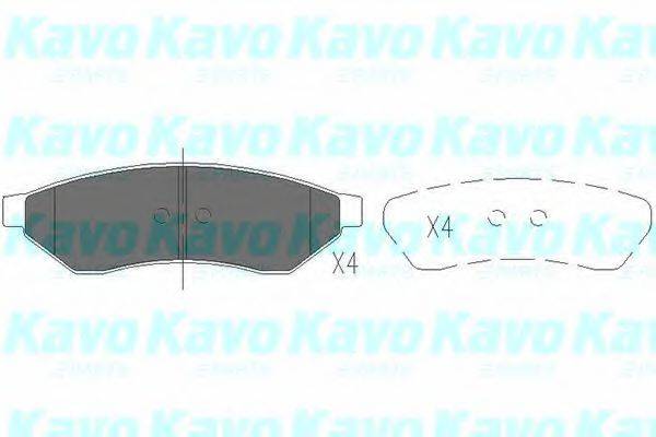 Комплект тормозных колодок, дисковый тормоз KAVO PARTS KBP-1015 Комплект тормозных колодок, дисковый тормоз KAVO PARTS KBP-1015