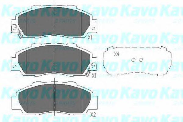Комплект тормозных колодок, дисковый тормоз KAVO PARTS KBP-2002 Комплект тормозных колодок, дисковый тормоз KAVO PARTS KBP-2002