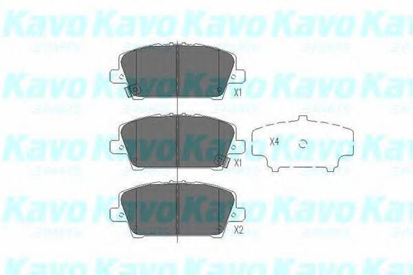 Комплект тормозных колодок, дисковый тормоз KAVO PARTS KBP-2013 Комплект тормозных колодок, дисковый тормоз KAVO PARTS KBP-2013