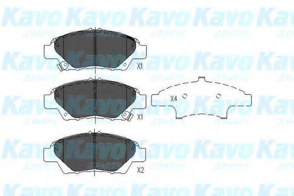 Комплект тормозных колодок, дисковый тормоз KAVO PARTS KBP-2045 Комплект тормозных колодок, дисковый тормоз KAVO PARTS KBP-2045