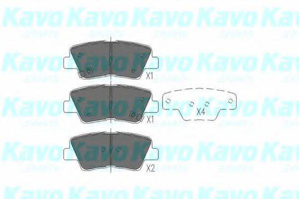 Комплект тормозных колодок, дисковый тормоз KAVO PARTS KBP-3025 Комплект тормозных колодок, дисковый тормоз KAVO PARTS KBP-3025