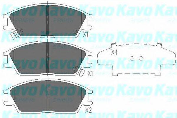 Комплект тормозных колодок, дисковый тормоз KAVO PARTS KBP-3028 Комплект тормозных колодок, дисковый тормоз KAVO PARTS KBP-3028