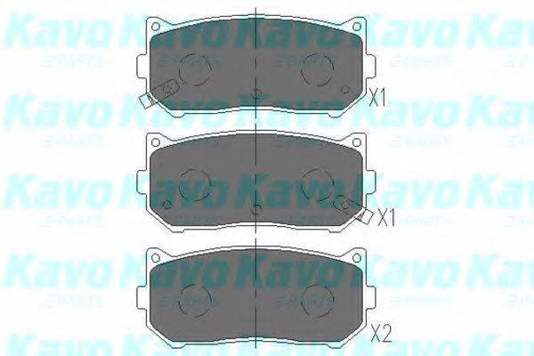 Комплект тормозных колодок, дисковый тормоз KAVO PARTS KBP-4001 Комплект тормозных колодок, дисковый тормоз KAVO PARTS KBP-4001