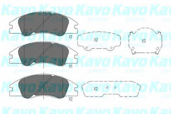 Комплект тормозных колодок, дисковый тормоз KAVO PARTS KBP-4003 Комплект тормозных колодок, дисковый тормоз KAVO PARTS KBP-4003
