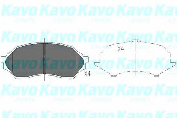 Комплект тормозных колодок, дисковый тормоз KAVO PARTS KBP-4505 Комплект тормозных колодок, дисковый тормоз KAVO PARTS KBP-4505