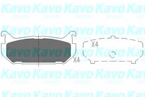 Комплект тормозных колодок, дисковый тормоз KAVO PARTS KBP-4508 Комплект тормозных колодок, дисковый тормоз KAVO PARTS KBP-4508