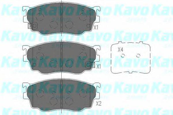 Комплект тормозных колодок, дисковый тормоз KAVO PARTS KBP-4509 Комплект тормозных колодок, дисковый тормоз KAVO PARTS KBP-4509