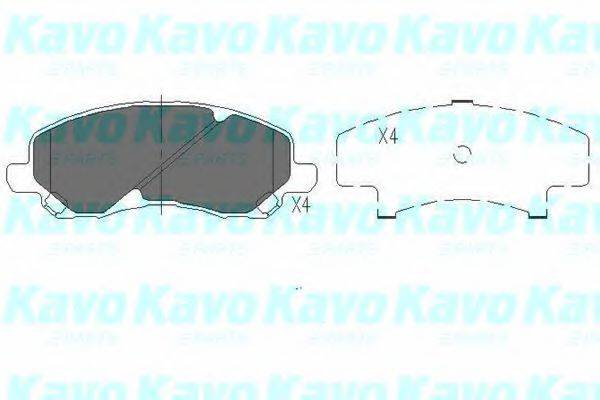 Комплект тормозных колодок, дисковый тормоз KAVO PARTS KBP-5516 Комплект тормозных колодок, дисковый тормоз KAVO PARTS KBP-5516