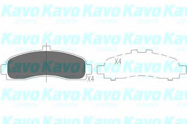 Комплект тормозных колодок, дисковый тормоз KAVO PARTS KBP-6505 Комплект тормозных колодок, дисковый тормоз KAVO PARTS KBP-6505