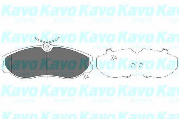 Комплект тормозных колодок, дисковый тормоз KAVO PARTS KBP-6506 Комплект тормозных колодок, дисковый тормоз KAVO PARTS KBP-6506