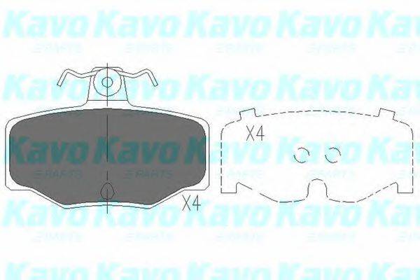 Комплект тормозных колодок, дисковый тормоз KAVO PARTS KBP-6511 Комплект тормозных колодок, дисковый тормоз KAVO PARTS KBP-6511