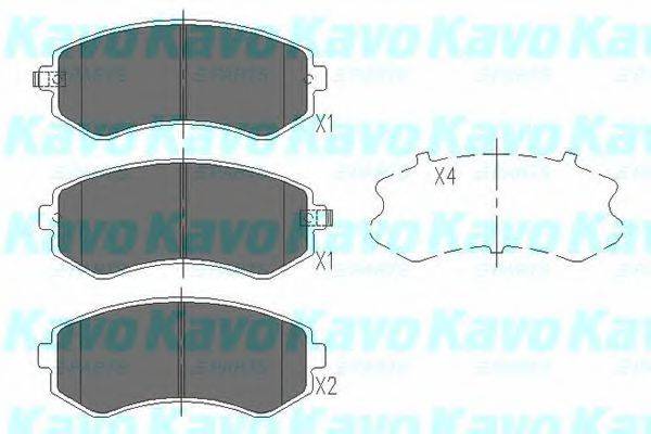 Комплект тормозных колодок, дисковый тормоз KAVO PARTS KBP-6514 Комплект тормозных колодок, дисковый тормоз KAVO PARTS KBP-6514